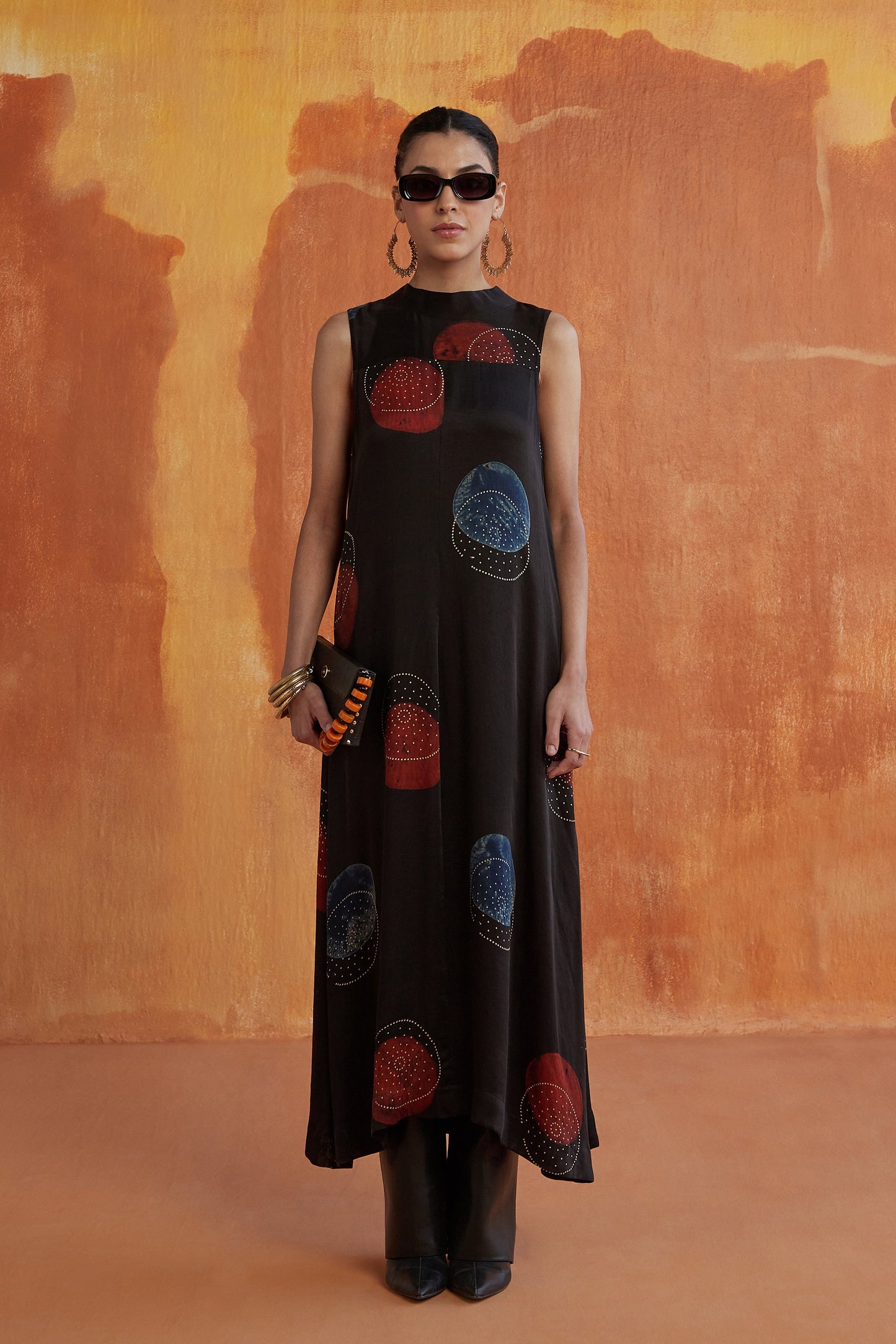 NEWYORK STYLE LONG DRESS- POLKA