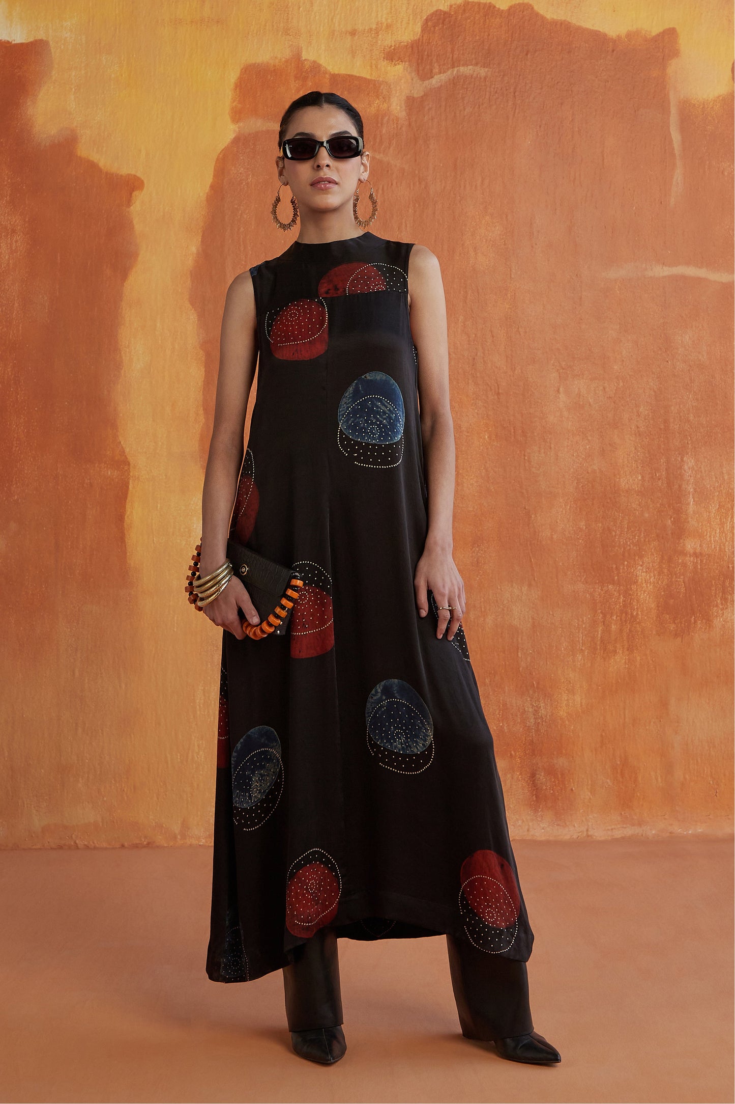 NEWYORK STYLE LONG DRESS- POLKA