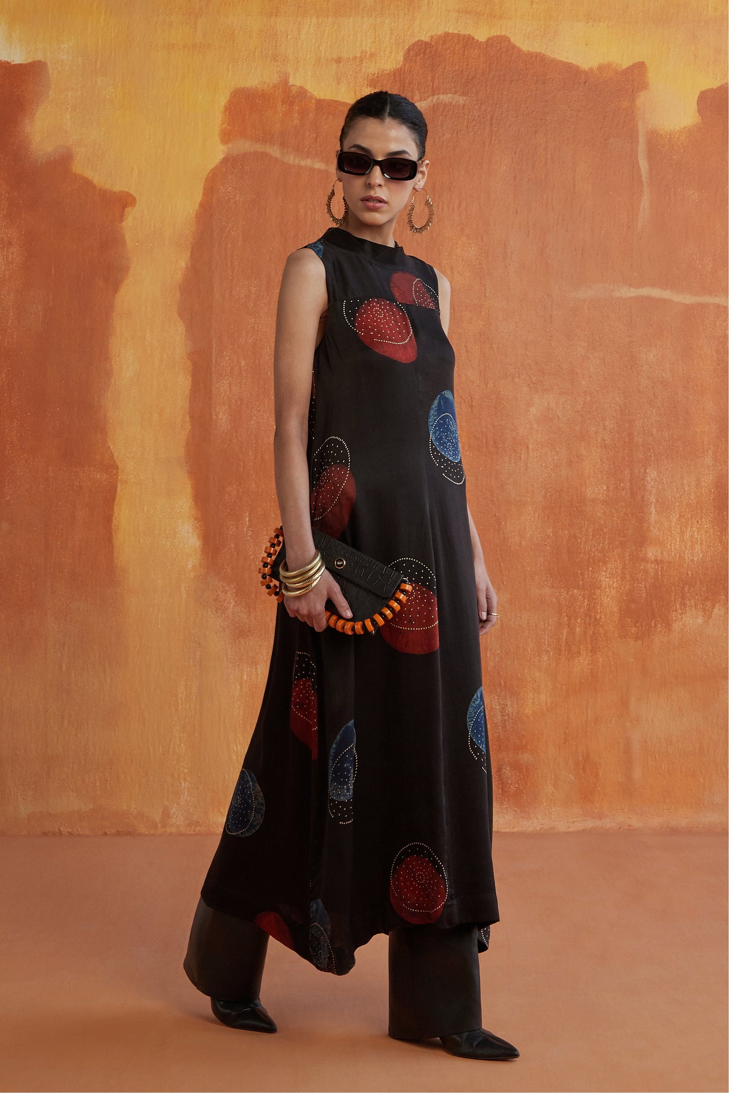 NEWYORK STYLE LONG DRESS- POLKA