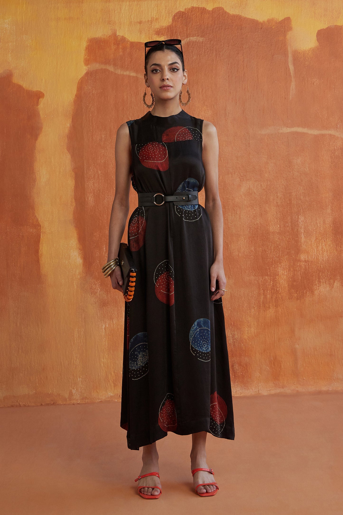 NEWYORK STYLE LONG DRESS- POLKA