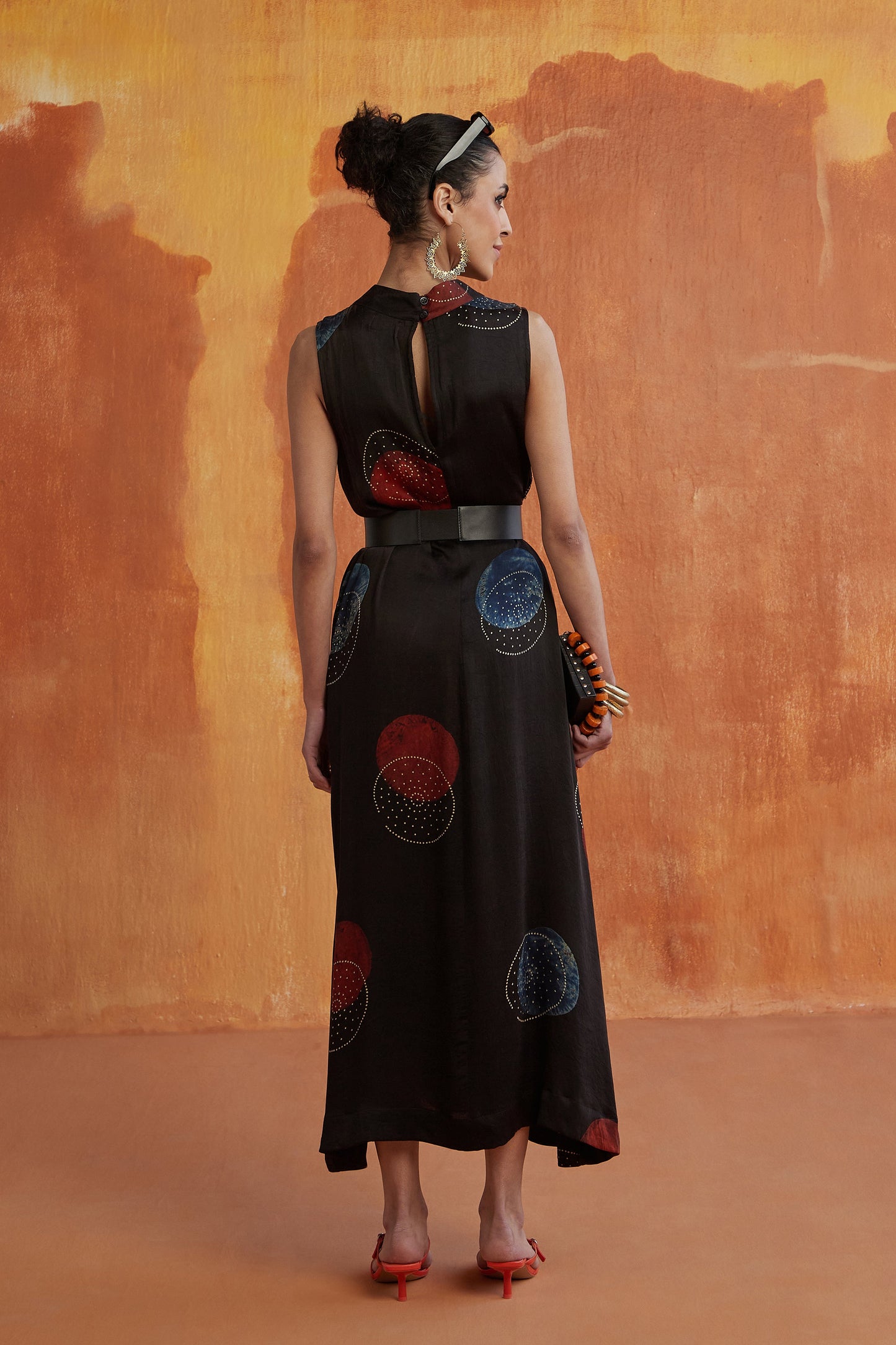 NEWYORK STYLE LONG DRESS- POLKA