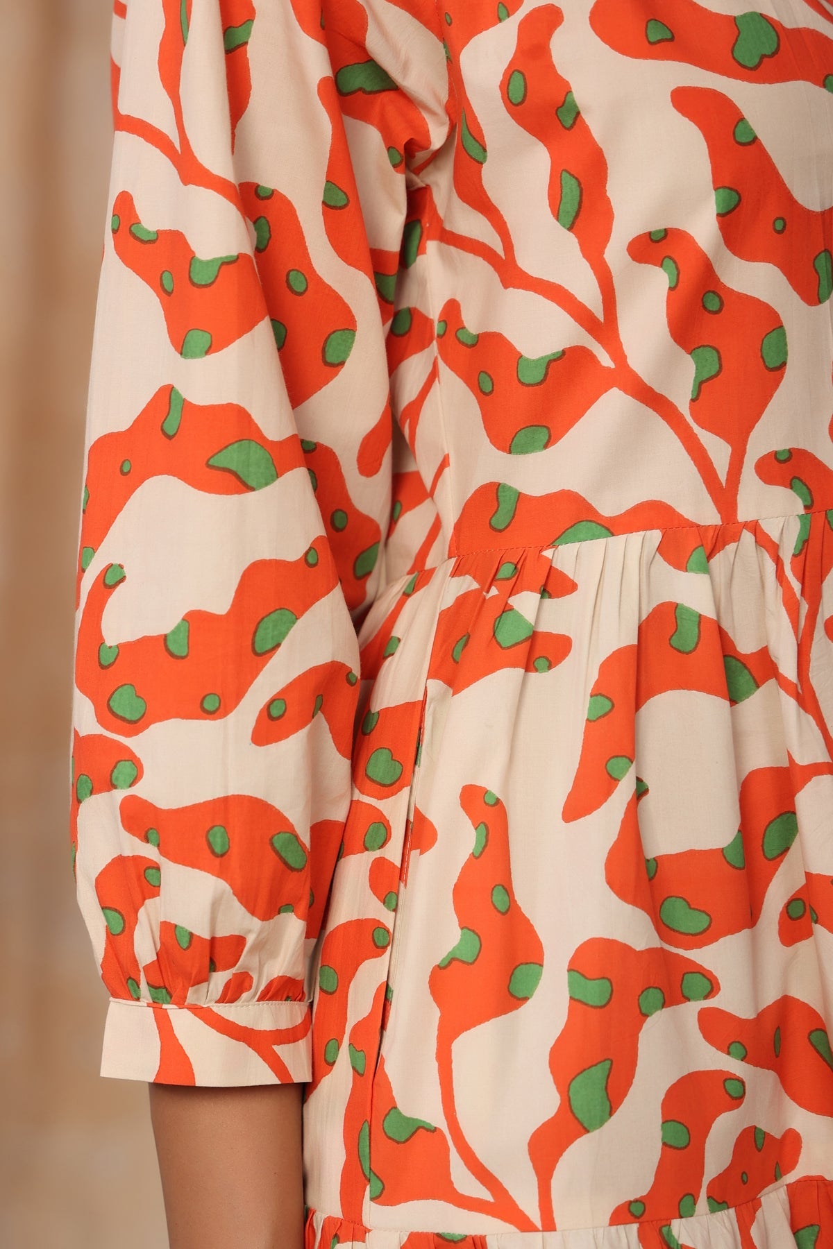 COTTON SHORT DRESS-FLORA