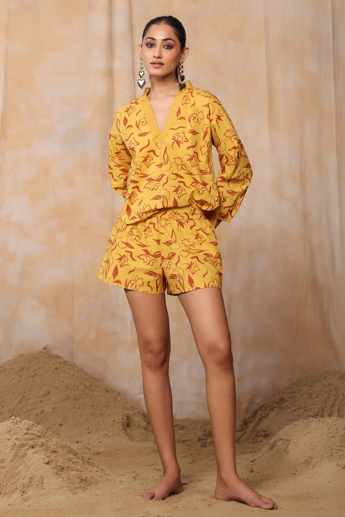 ELA VACATION SET-MUSTARD