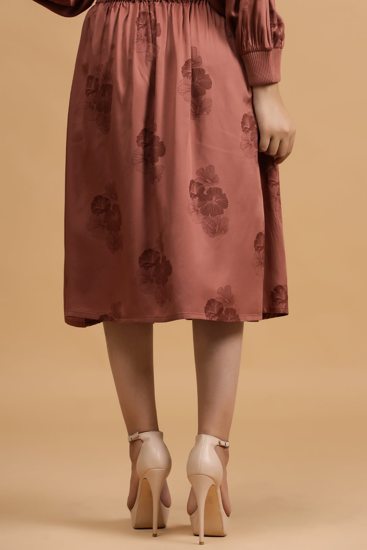 Camellia Skirt - Rust Posy - October Jaipur