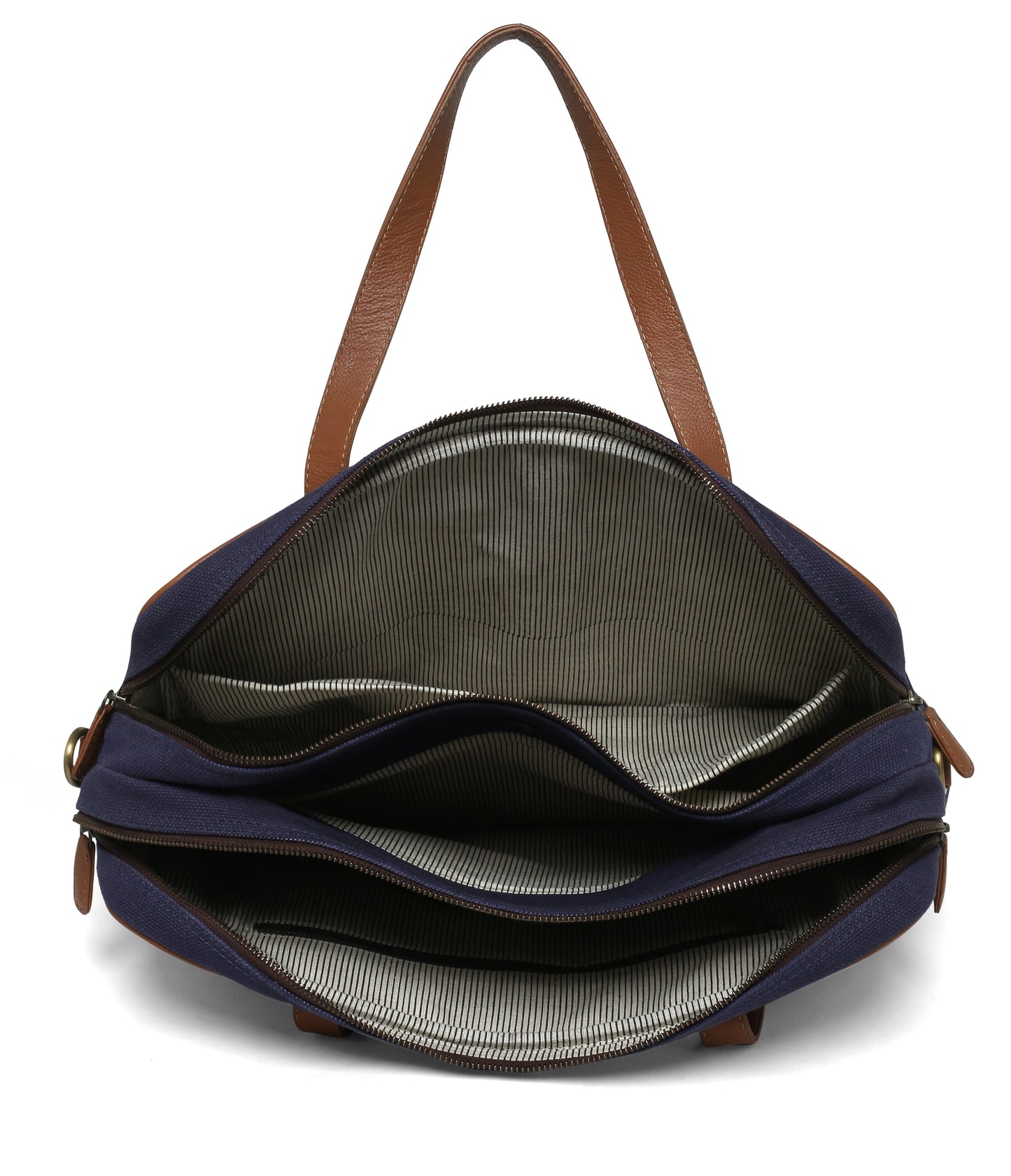 FREDDY CANVAS LAPTOP BAG-BLUE