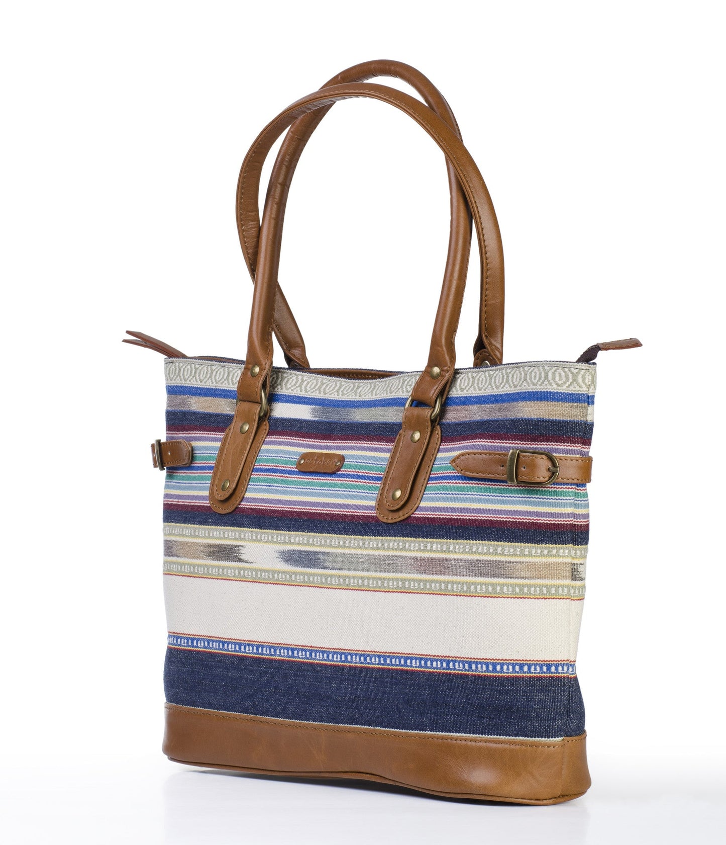 Tote- Blue White - October Jaipur