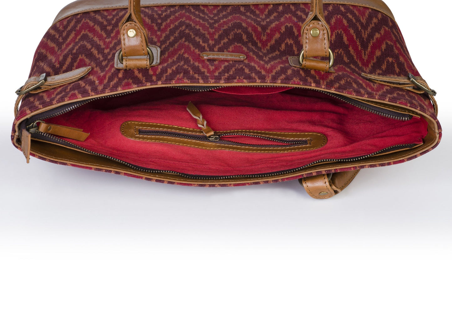 Tote Bag- Red Ikat - October Jaipur