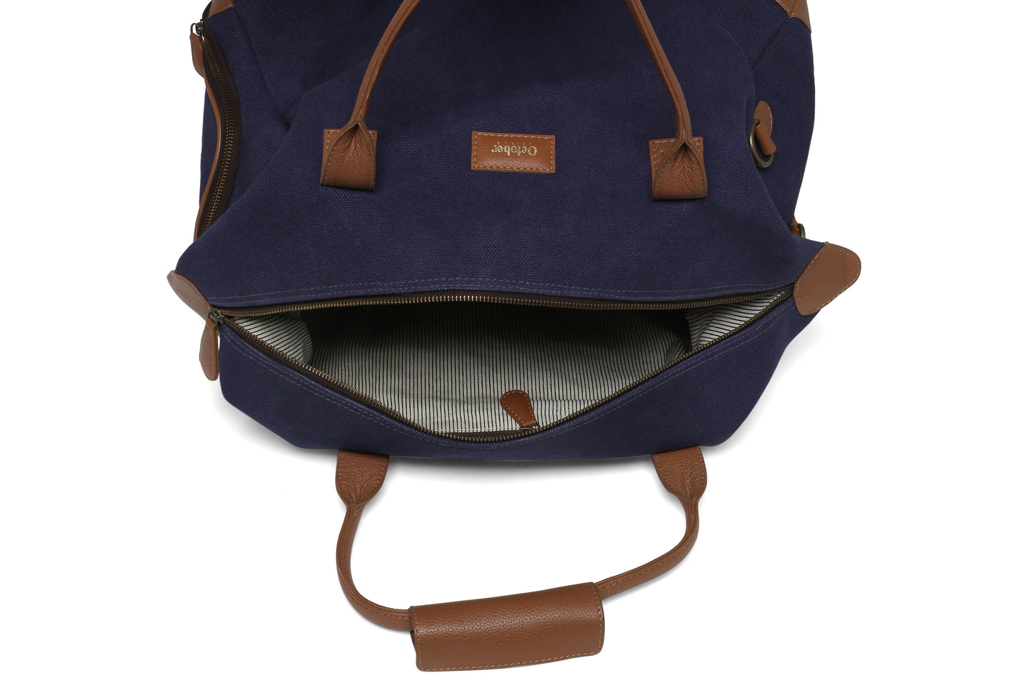 BRONX CANVAS DUFFLE BAG-BLUE