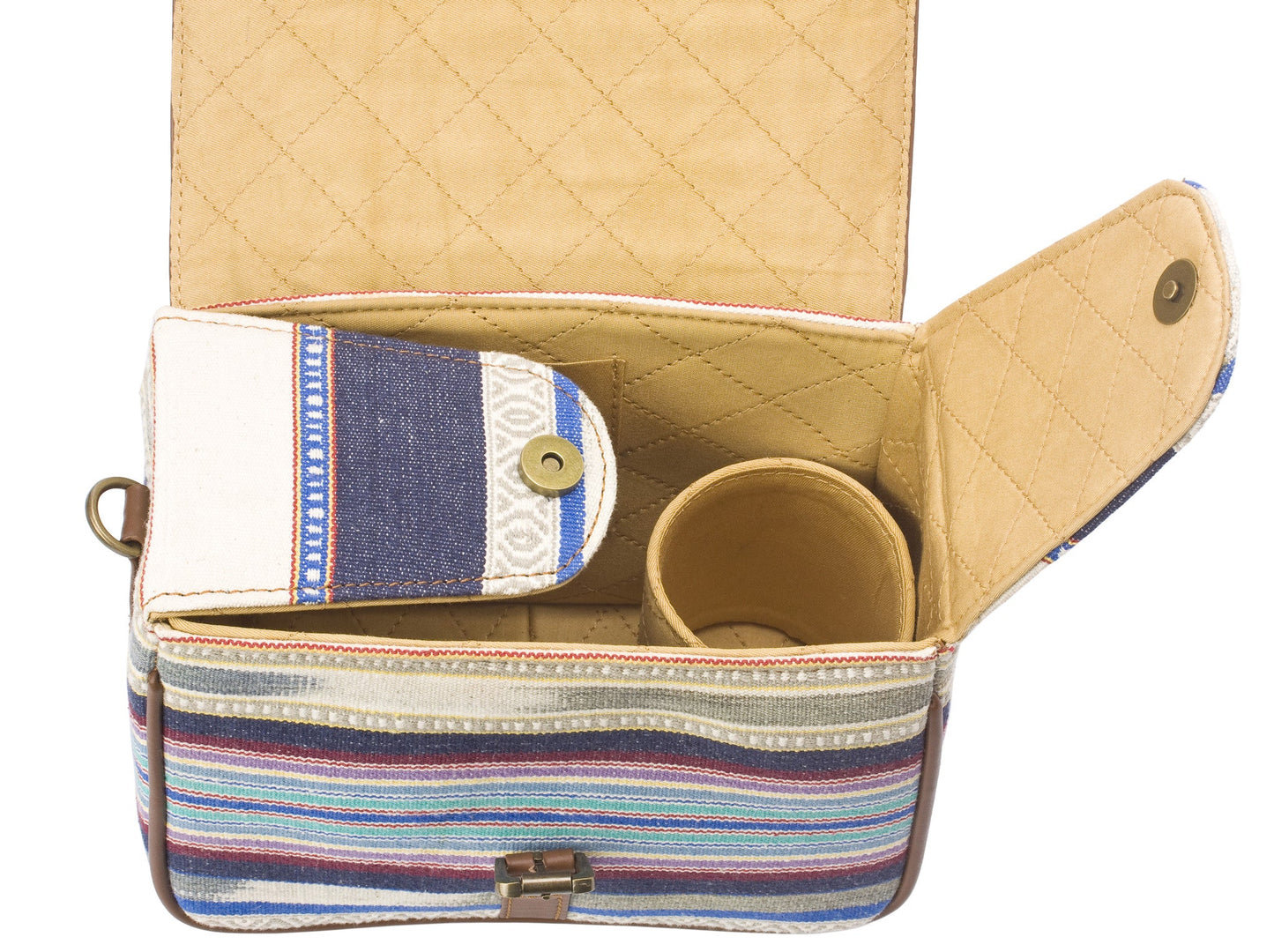 Camera Bag- Stripe Durrie - October Jaipur