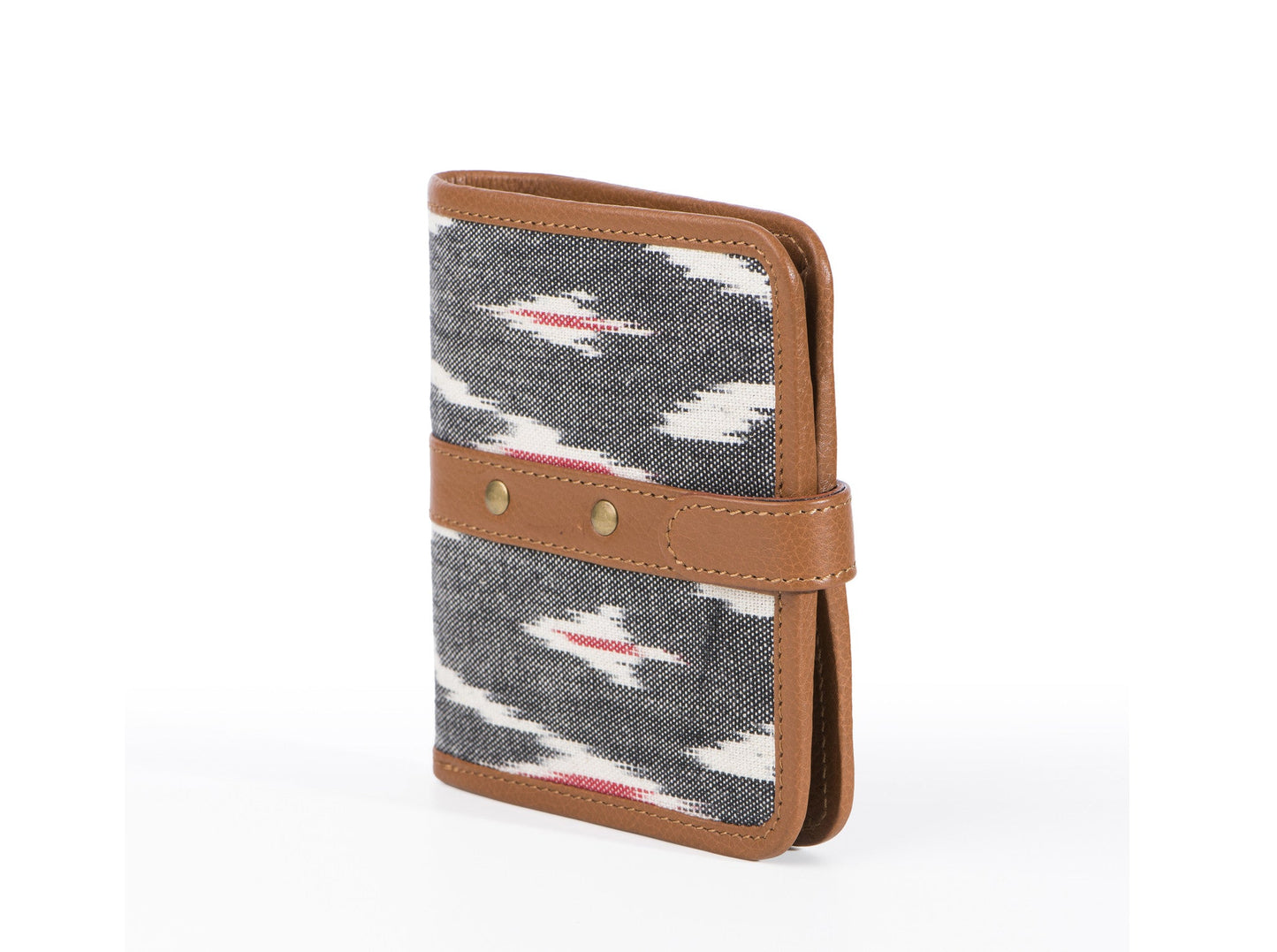 Wallet - Grey Ikat - October Jaipur