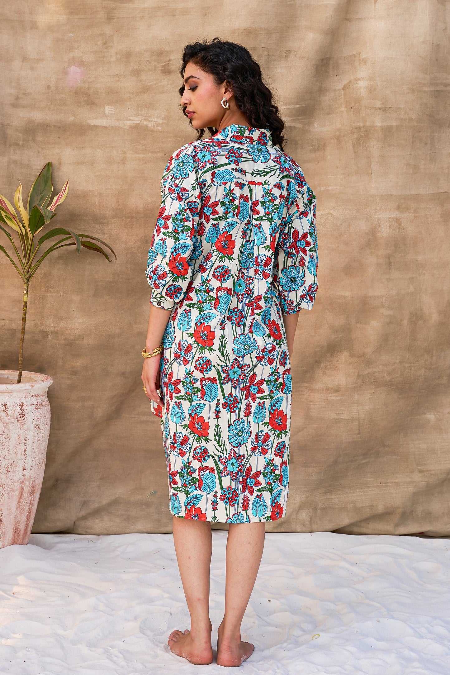 HIS SHIRT DRESS-FLORA