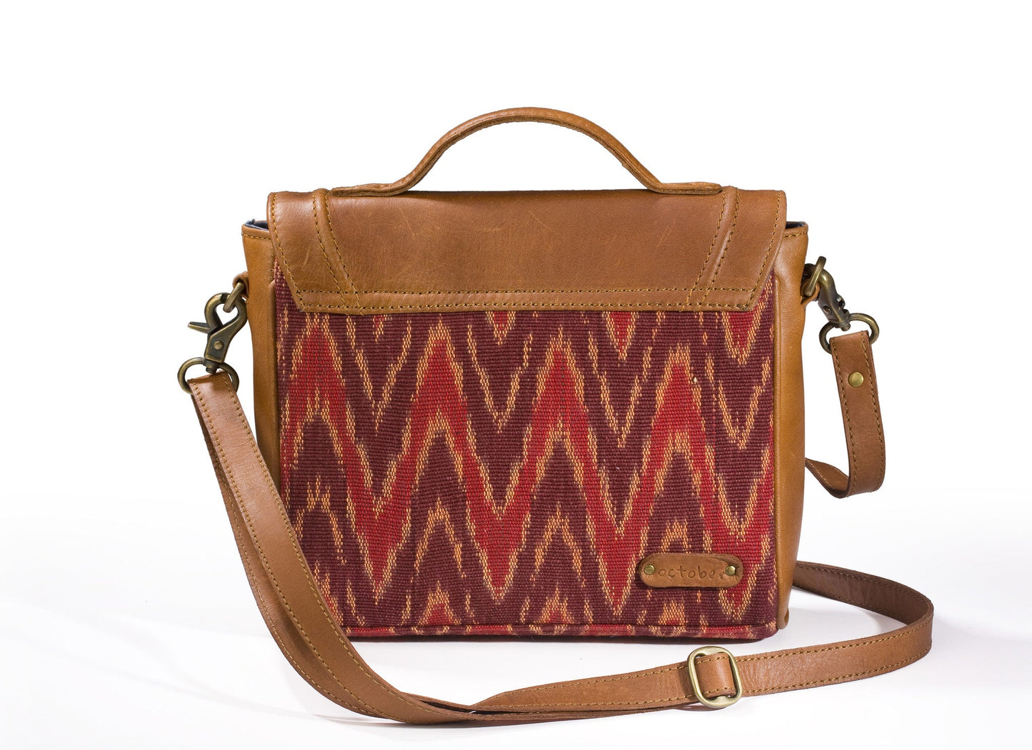 Sling Bag- Red Ikat - October Jaipur