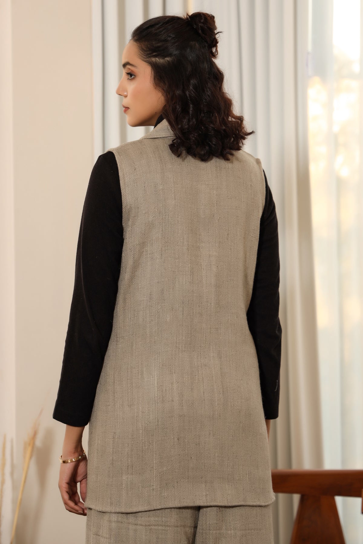 Stacy-Woollen Jacket Set