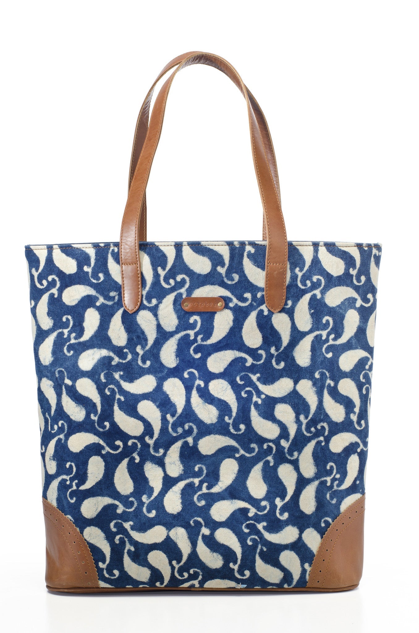 Indigo Paisley Tote - October Jaipur