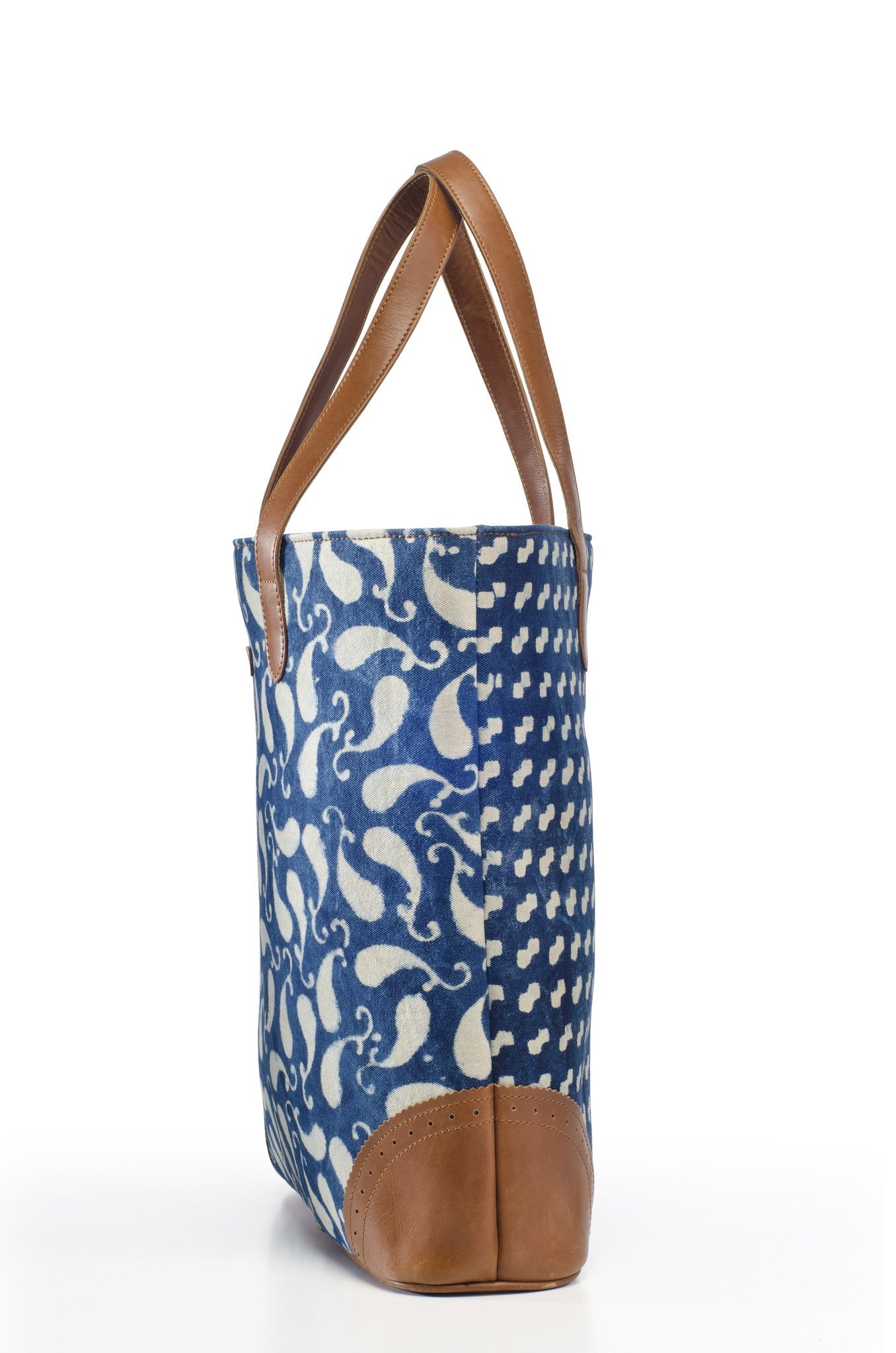 Indigo Paisley Tote - October Jaipur