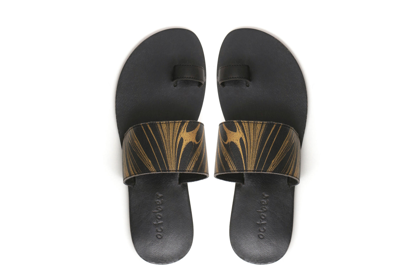 Vanshika Slippers- Black - October Jaipur