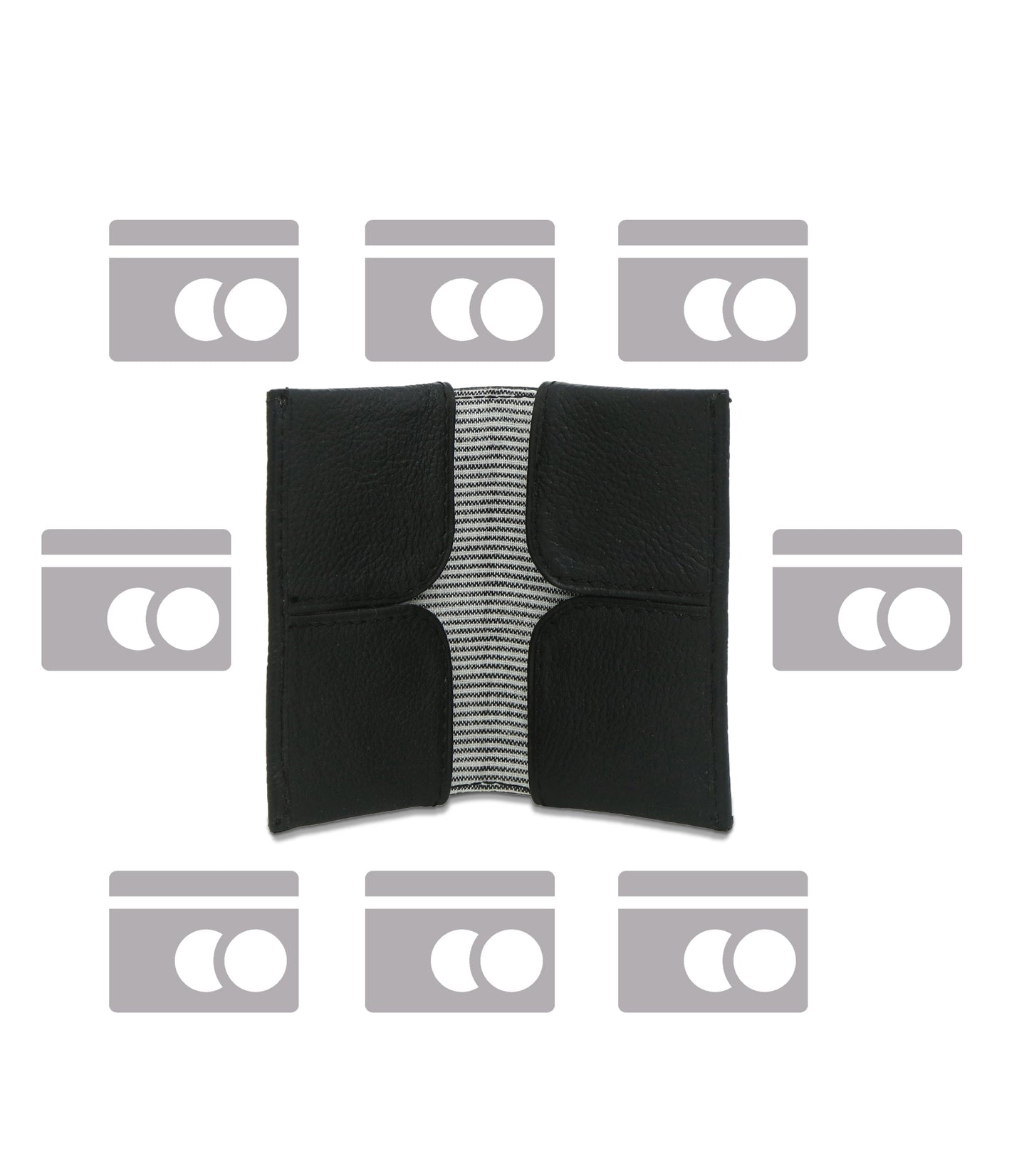 Meteor- Card Wallet Black - October Jaipur