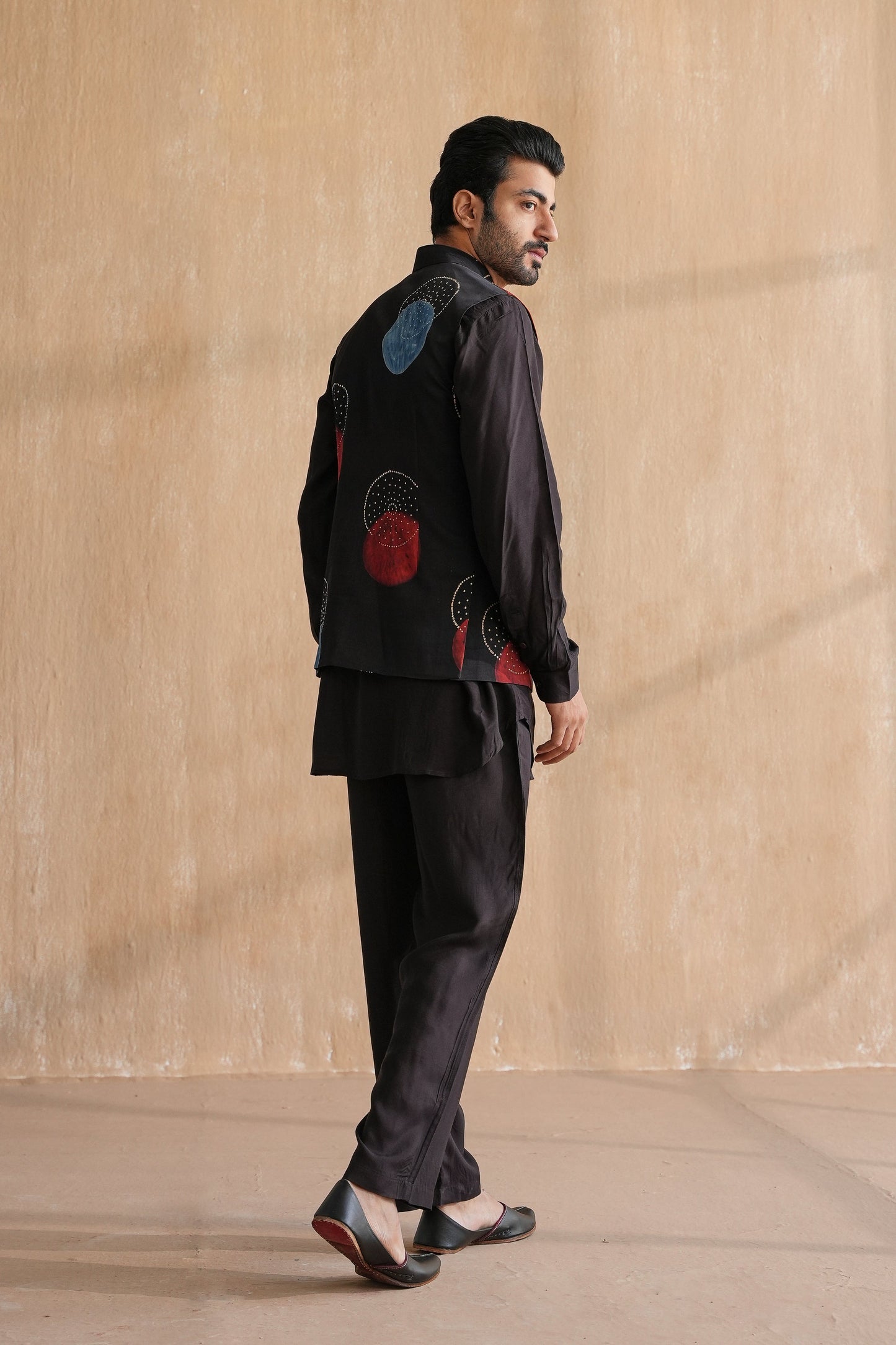 MANAV NEHRU JACKET-BLACK