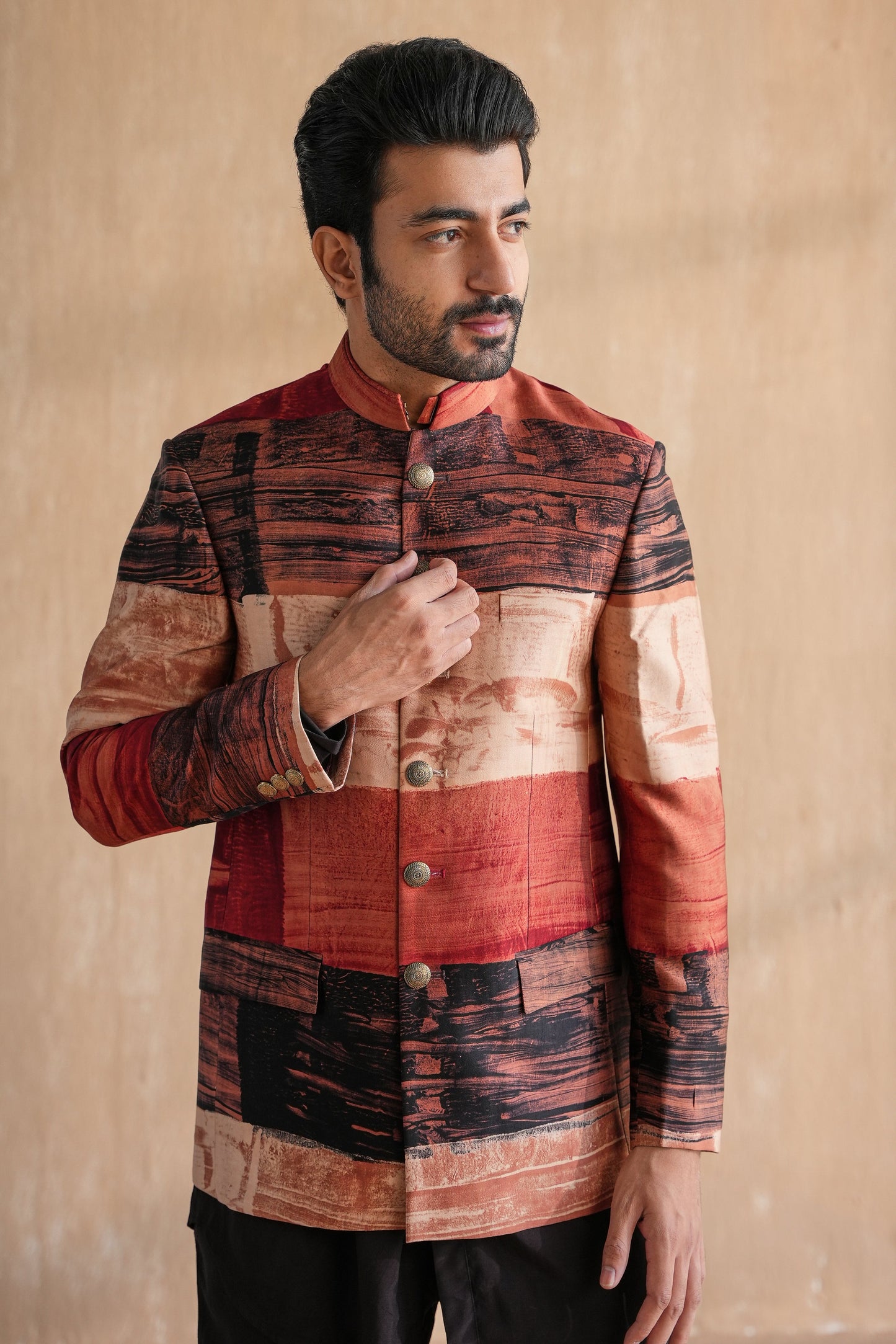 MIHIR BANDHGALA SET-AJRAK(SET OF 3)