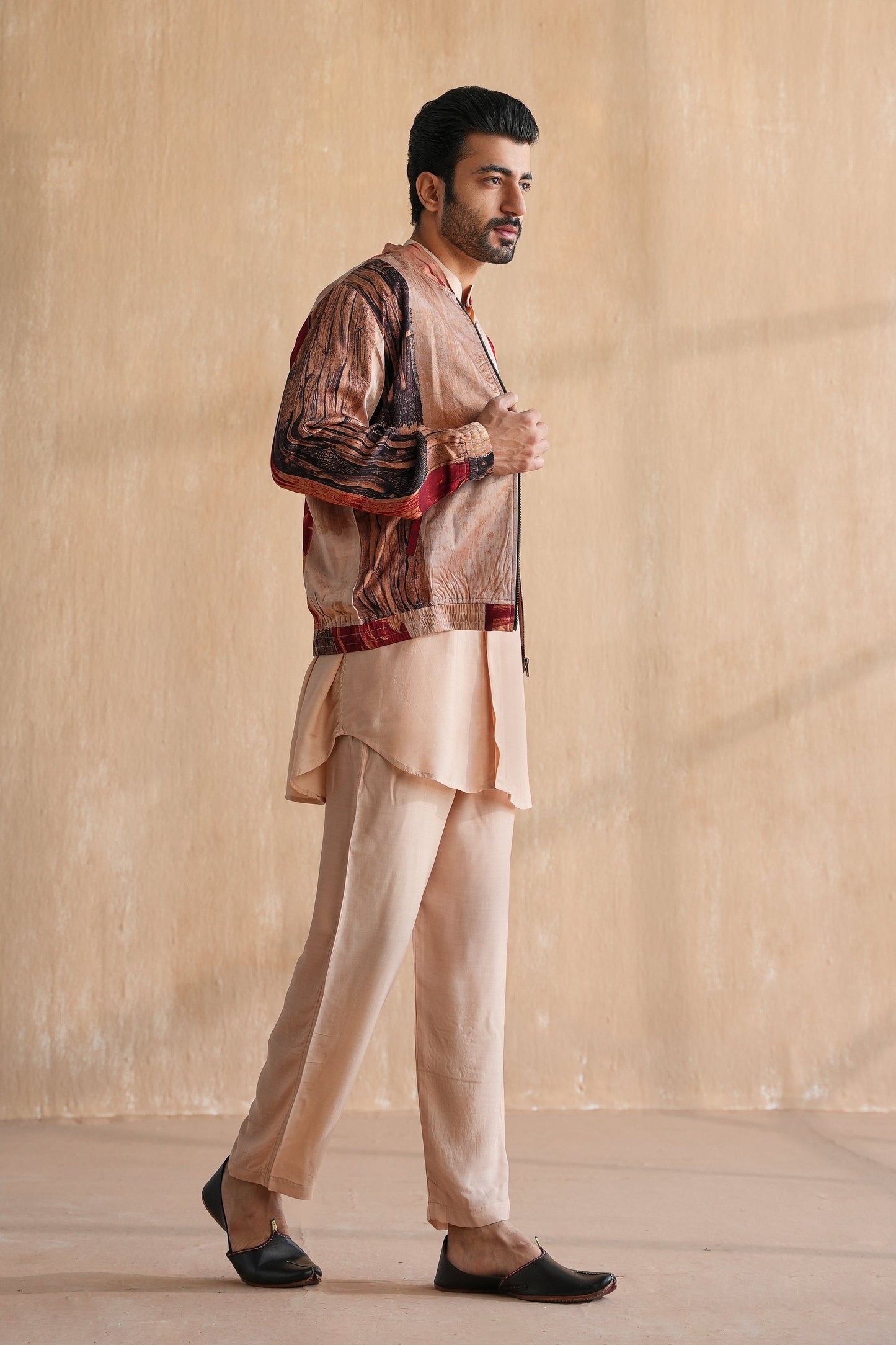 MIHIR BOMBER JACKET SET-AJRAK(SET OF 3)