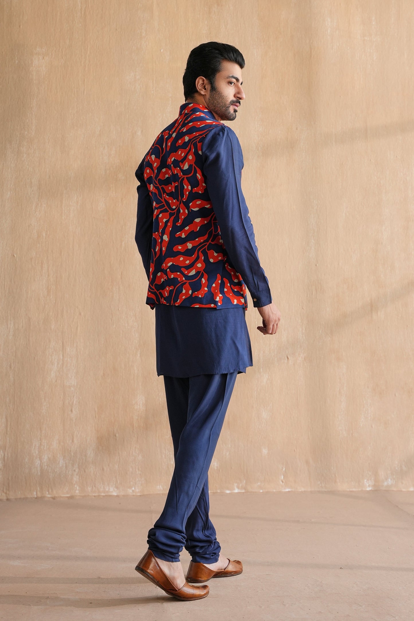 VIVAAN NEHRU JACKET- FLORA