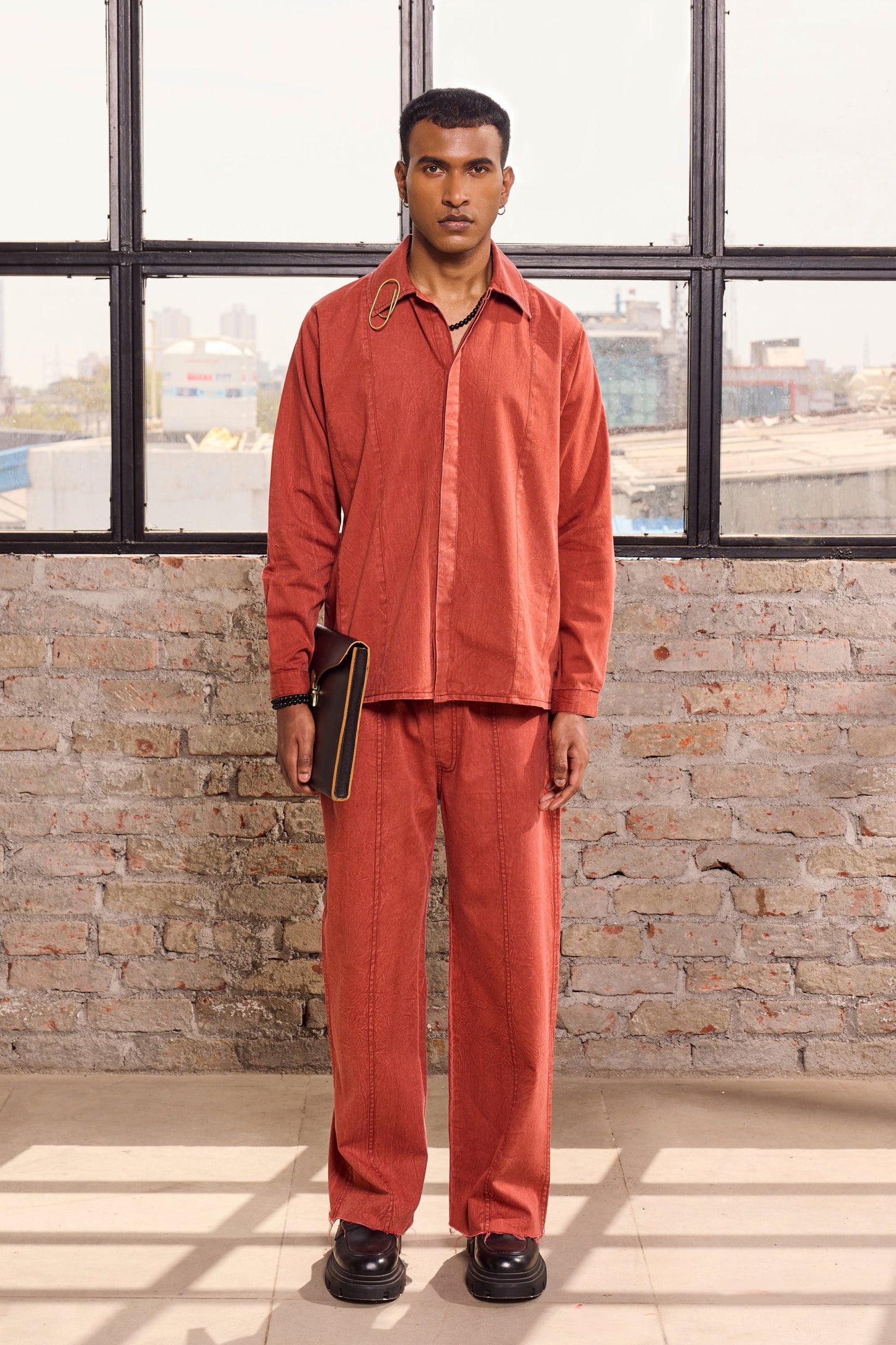 MONK SET- CRAYON RED