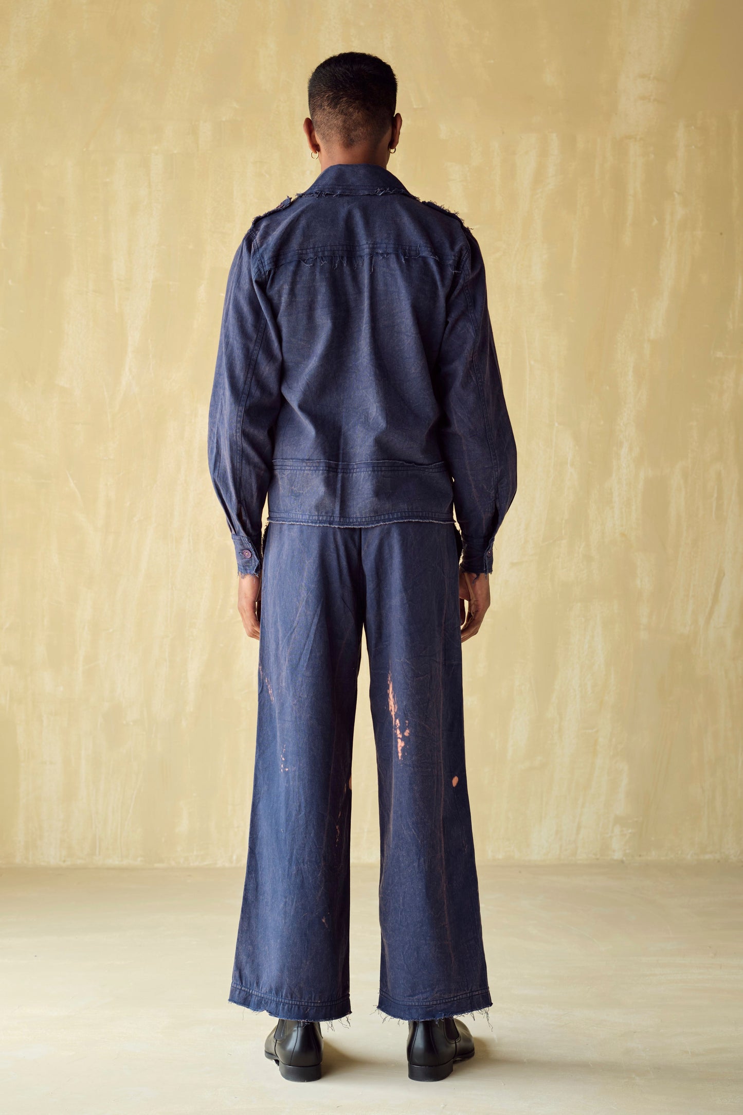 HOFFMAN UNFINISHED JACKET SET -BURNT BLUE
