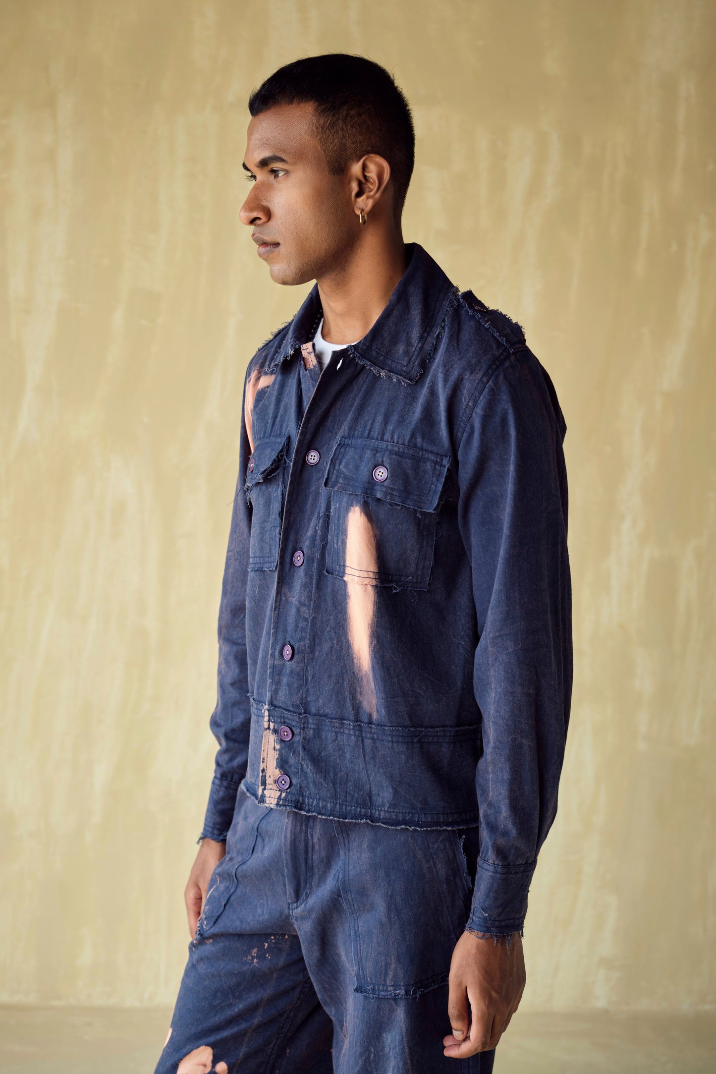HOFFMAN UNFINISHED JACKET -BURNT BLUE