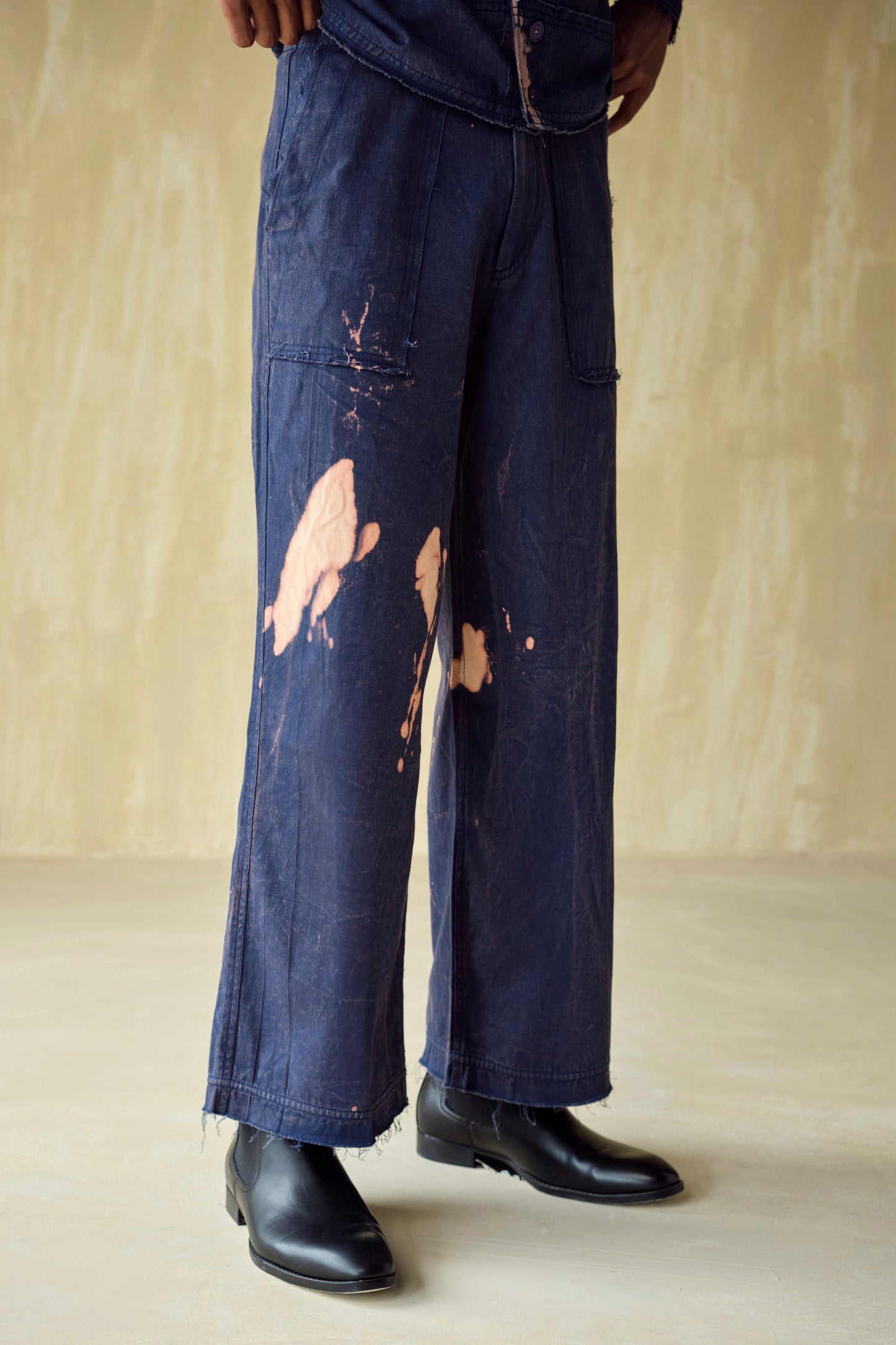 HOFFMAN UNFINISHED JACKET SET -BURNT BLUE