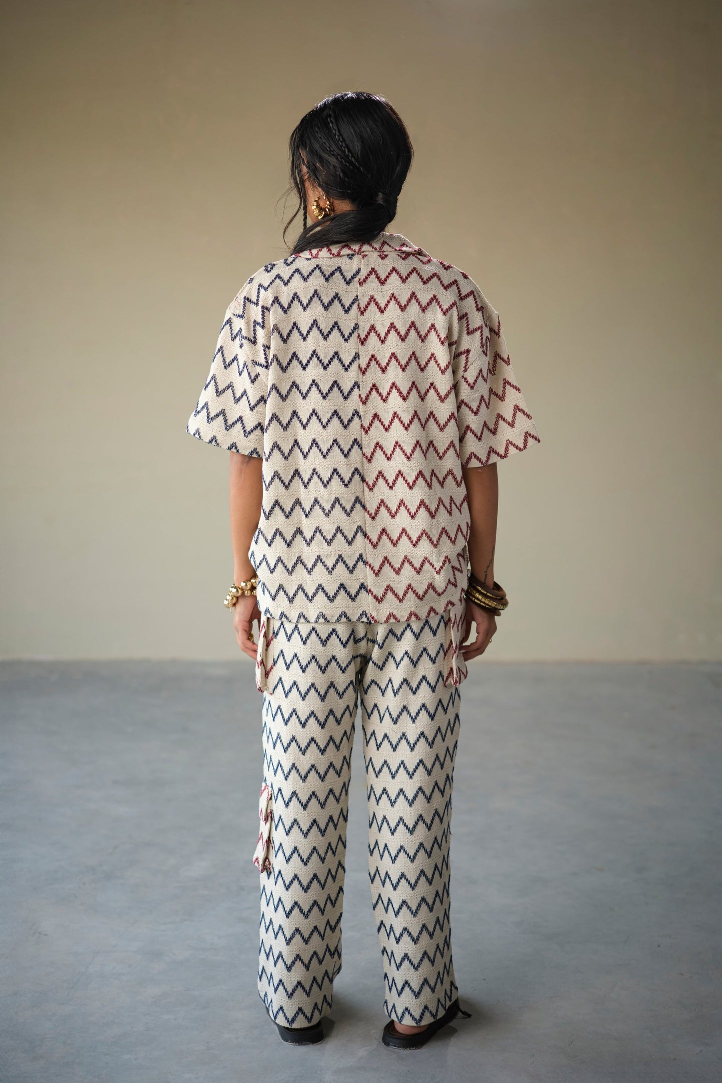 CROCHET VACATION SET-CHEVRON