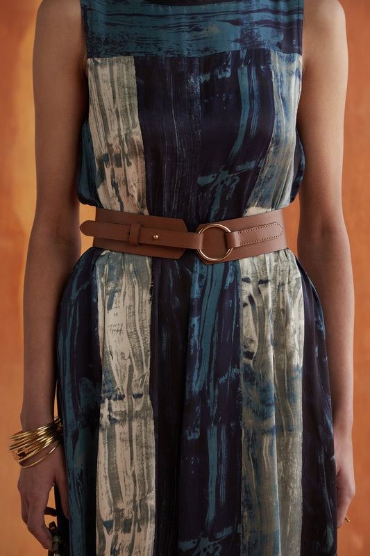 Route-Tan Leather Belt