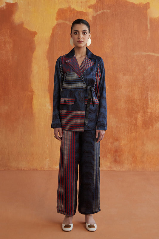 MANHATTAN BLAZER SET-INDIGO