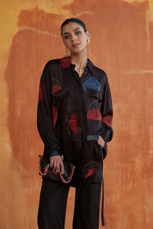 POLKA OVERSIZED SHIRT