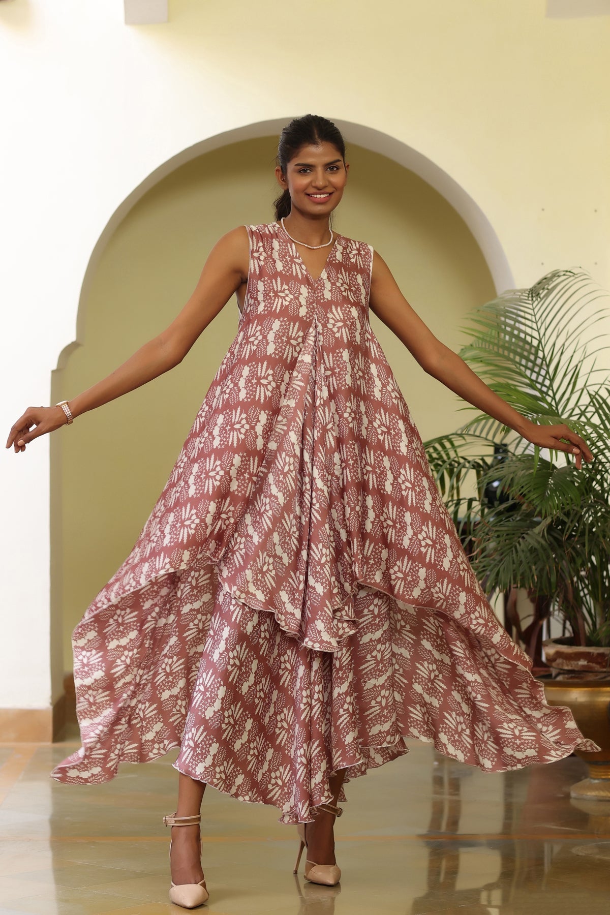Swara Skirt Set- Silk Garden