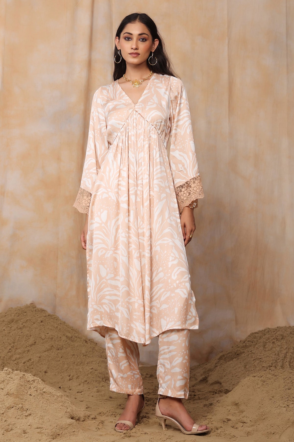 RIA KURTA SET-BLUSH
