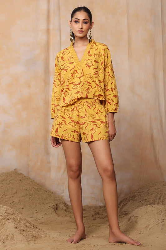 ELA VACATION SET-MUSTARD