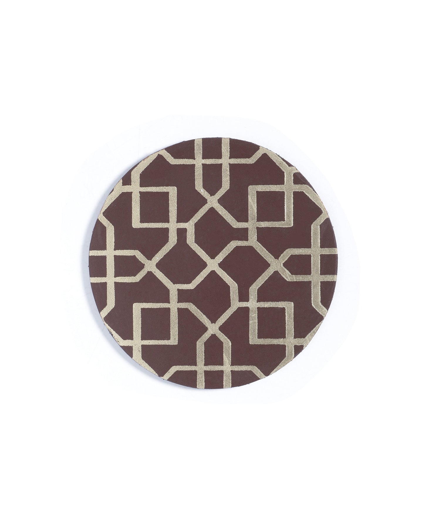 The Route-Leather Coasters(Set of 4) - October Jaipur