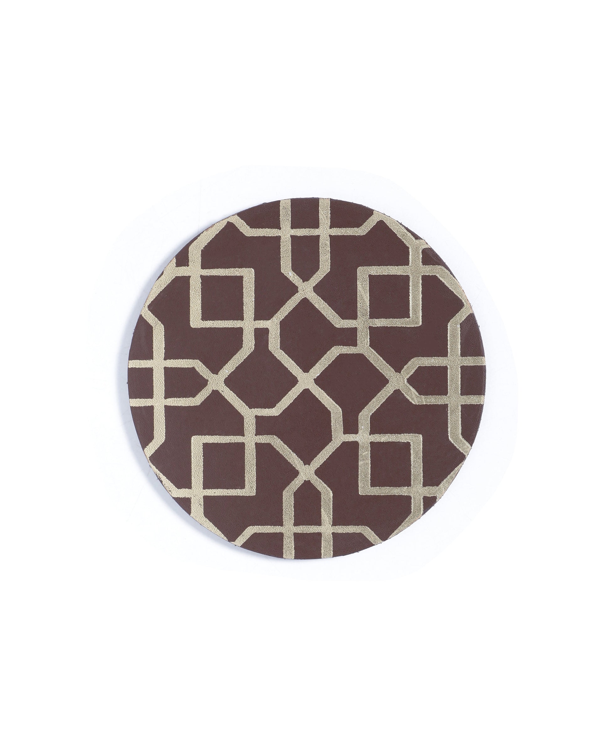 The Route-Leather Coasters(Set of 4) - October Jaipur