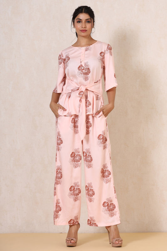 Sara Co-ord Set- Blush