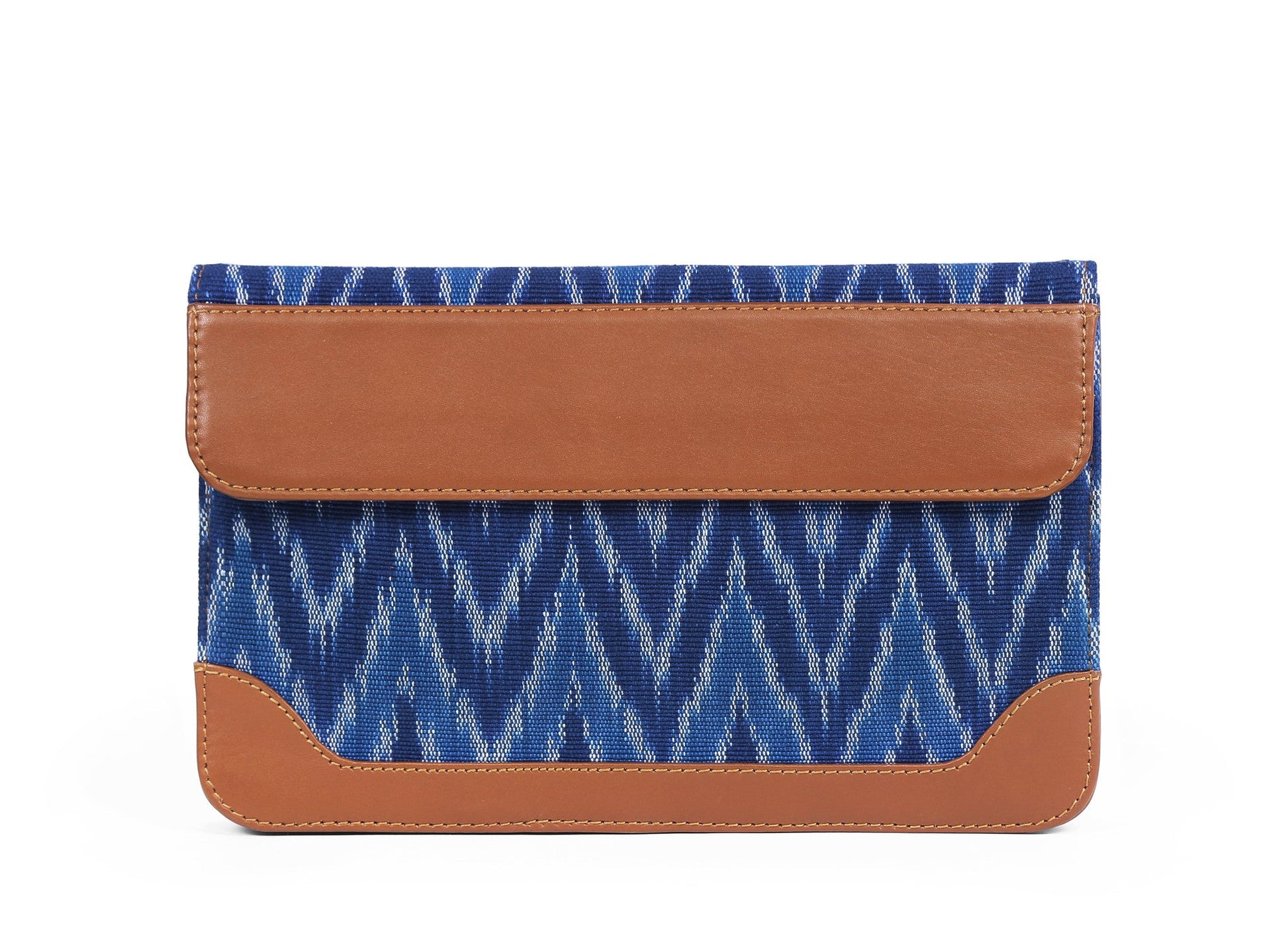 Pocket Book- Blue Ikat Durrie - October Jaipur