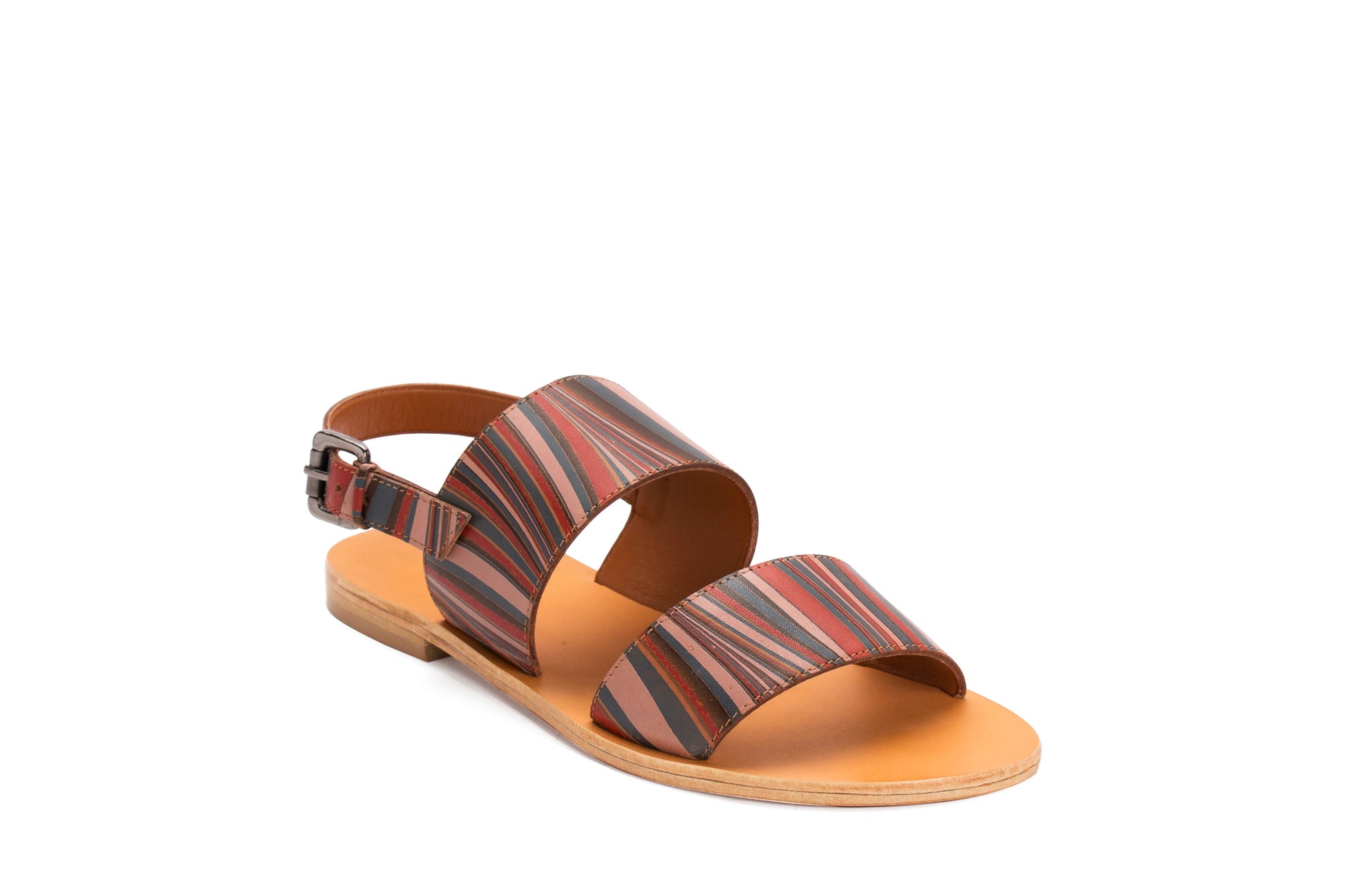 DOUBLE STRAP SANDAL- MULTI COLOUR - October Jaipur