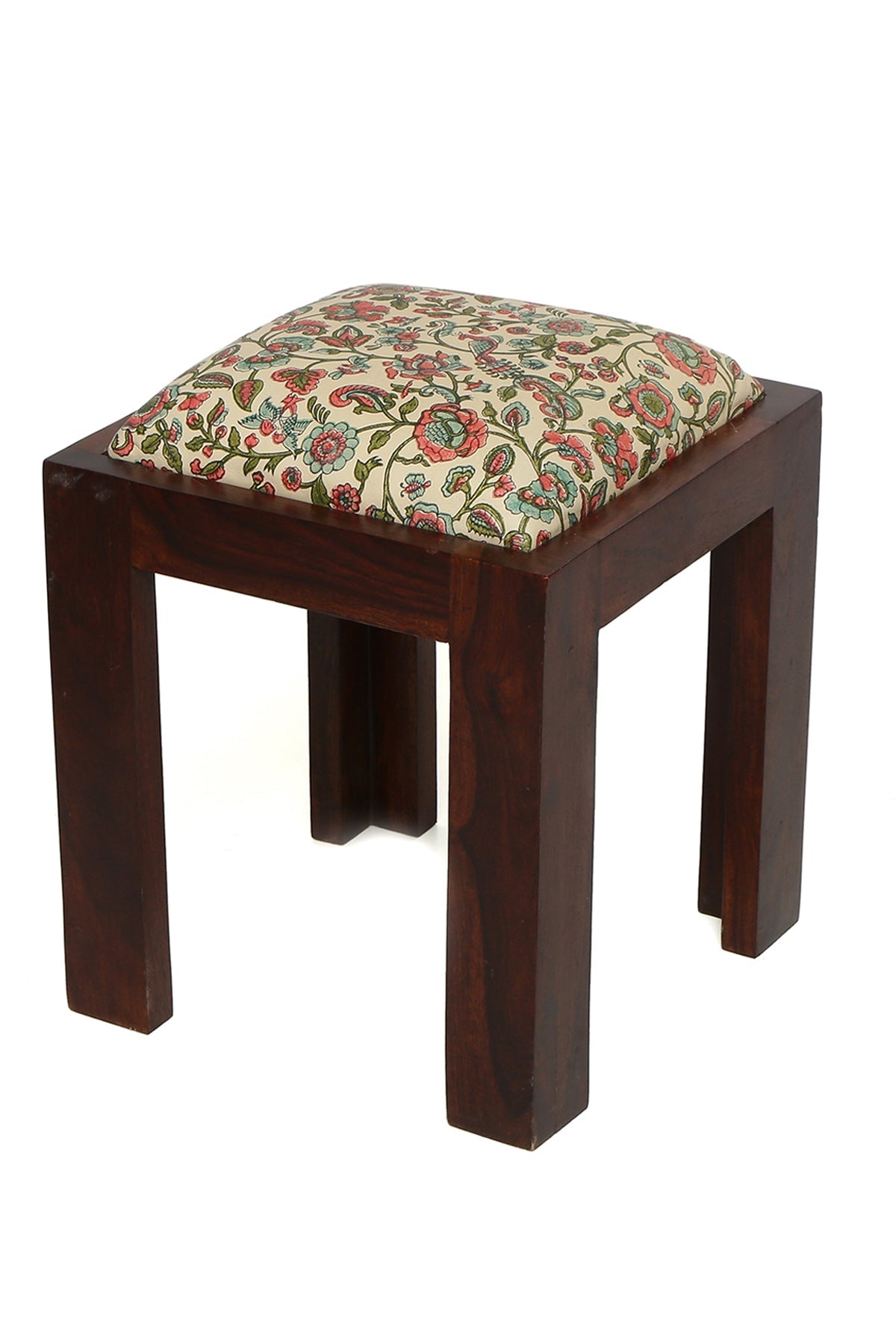 Westend Garden - Leather Side Stool - October Jaipur