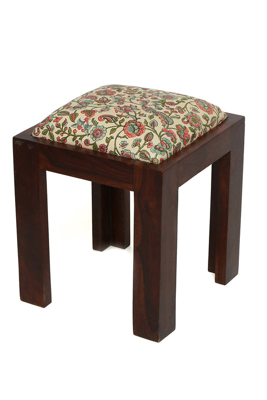Westend Garden - Leather Side Stool - October Jaipur
