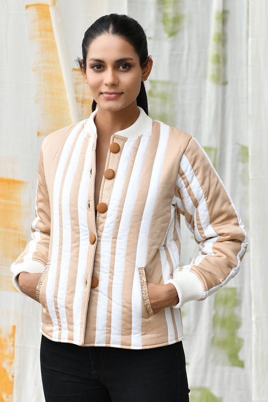Saira-Button Down Jacket
