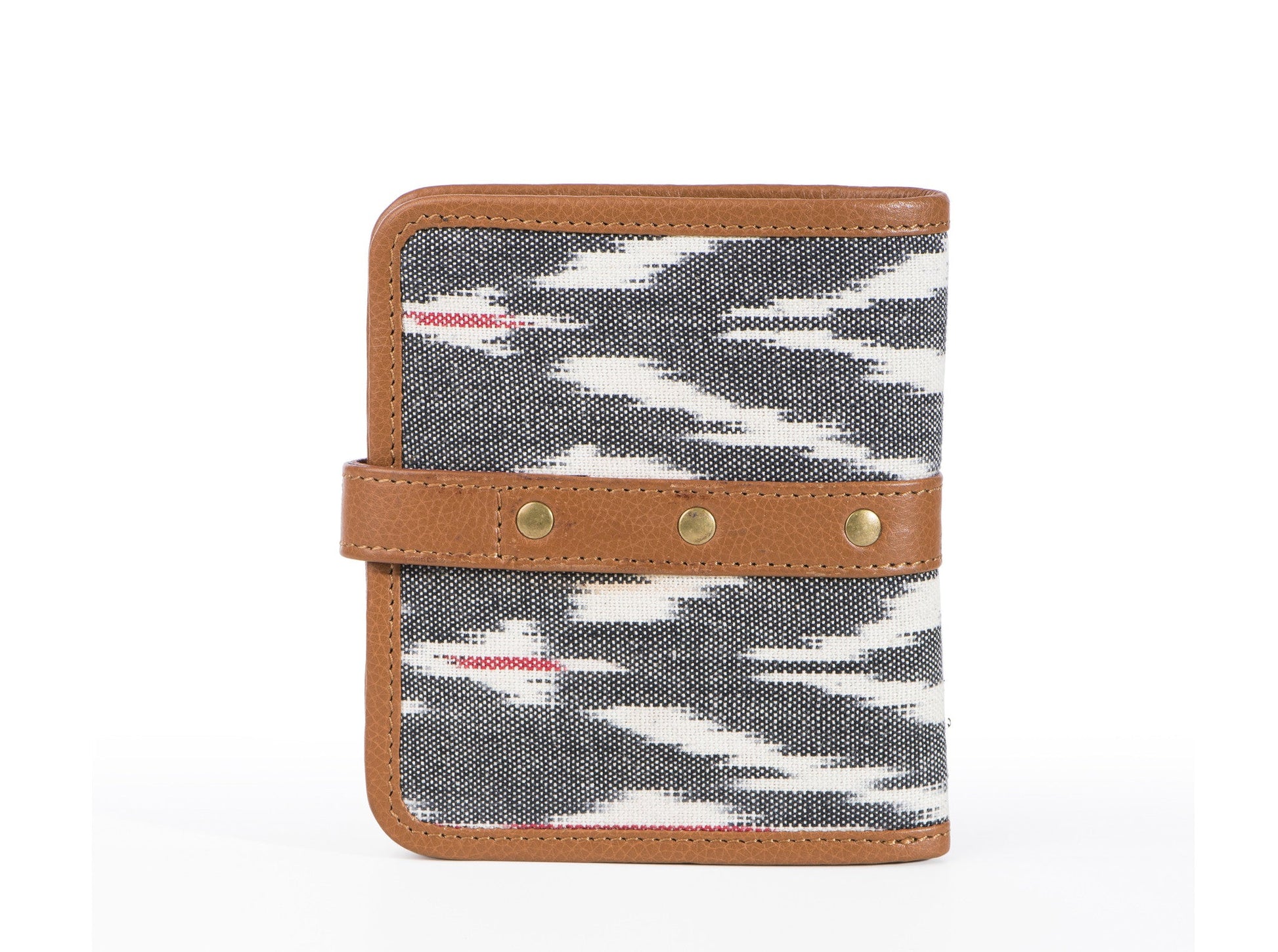 Wallet - Grey Ikat - October Jaipur