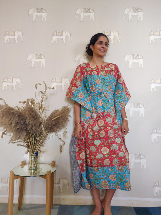 Phoebe Cotton Kaftan-Multicolor