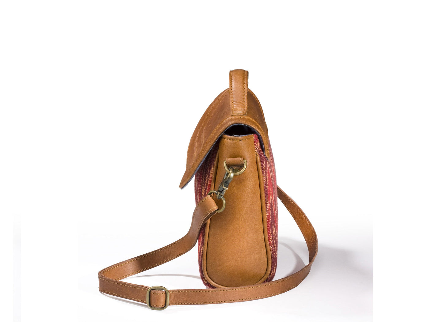 Sling Bag- Red Ikat - October Jaipur