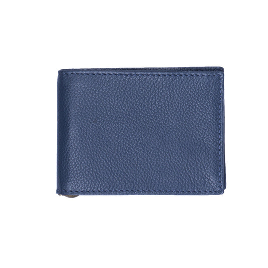MENS CLIP WALLET- BLUE - October Jaipur