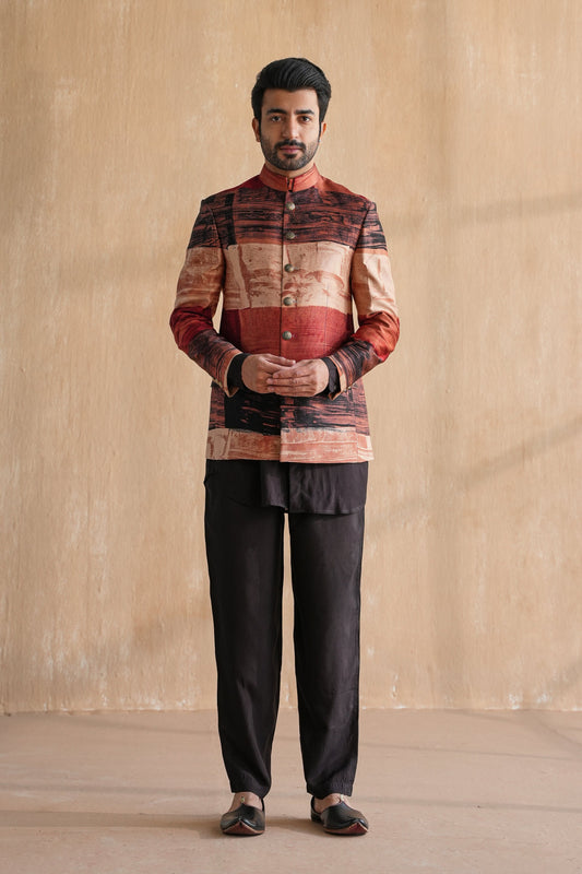 MIHIR BANDHGALA SET-AJRAK(SET OF 3)